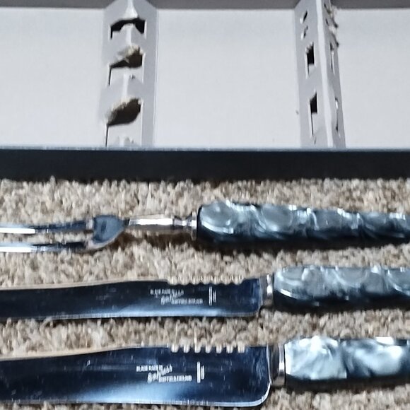 Empress Eugenie by International Sterling Silver Dinner  Beautiful Vintage Empress Extra Fine Imported Stainless Steel Set 3 Pc. Cutlery.